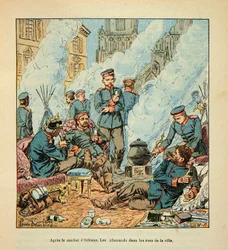 A Loire hadserege, Eugene Sergent, Grenest, Louis Bombled (1862-1927) illusztrálása (francia-német háború; 1870-1871-es hadjárat):