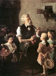 A babaklinika (olaj, vászon)