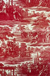 XIV. Lajos és Mademoiselle de La Vallière (Lakberendezési szövet)