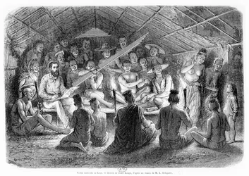 Zenés estély Laoszban, 1867