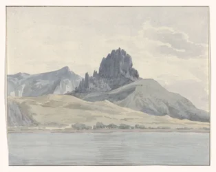 Kilátás Pentidatilo partjára a Spartivento-fok másik oldalán Vue de la cote de Pentidatilo au delà du Cap de Spartivento (cím a tárgyon) Voyage en Italy, and Sicile et à Malte – 1778 (sorozat címe)