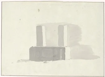 Ősi szarkofág, amely ivóvályúként szolgál Terracinában Sarcophage ancien, servant d