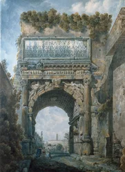 Titus boltíve, Róma (akvarell)