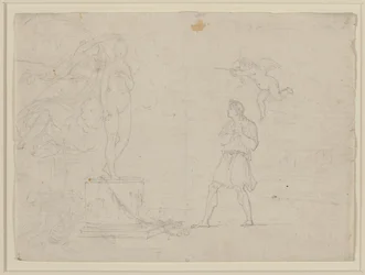 Tanulmány Pygmalionnak és Galateának, 1797 körül (kréta papíron)