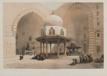 Egyiptom és Núbia, III. kötet, Hasszán szultán mecsete, Kairó, 1848.