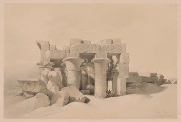 Egyiptom és Núbia: II. kötet – 42. szám, Kom Ombo romjai, 1838.