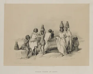 Egyiptom és Núbia, I. kötet: Nubian Women at Kortie, on the Nile, 1847.