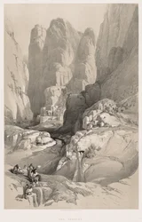 A Szentföld, Szíria, Idumea, Arábia, Egyiptom és Núbia Vol. III: Petra bejárata, 1842.