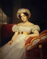 Natalja Sztyepanovna Golicina hercegnő portréja, szül.: Apraksina grófnő 1794-1890, 1824