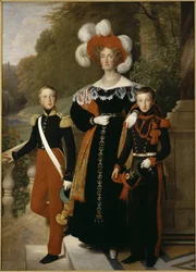 Marie-Amélie királynő gyermekeivel