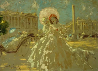 Place de la Concorde (olaj, vászon)