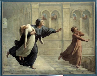 A lélek verse; A rémálom. Anne Francois Louis Janmot (1814-1892) festménye
