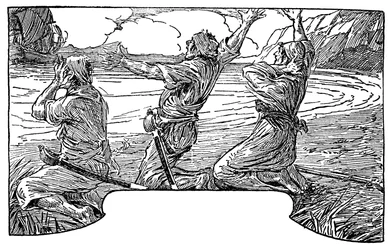 Illusztráció: Louis Rhead (1857-1926) Robert Louis Stevenson (1850-1894) „Kincses sziget” című regényéhez, 1915