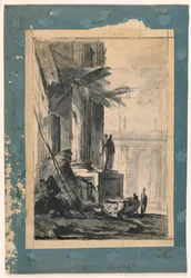 Rajz, Romlás fantázia, 1762 körül.