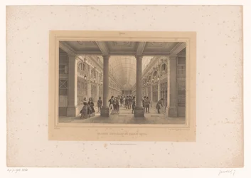 Kilátás a párizsi Palais-Royal Galerie d