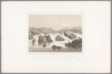 Lazachalászok a Kassa folyónál Hallandon Pêche du saumon dans la rivière de Kassa à Halland / Laxefiskeriet i Kassaelven, Halland (cím a tárgyon) Arcok Skandináviában (sorozat címe) Vues du Nord. Velúr (sorozat címe)