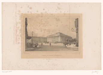 Kilátás a párizsi Bourse épületre Bourse et Tribunal de Commerce (cím a tárgyon) Arcok Párizsban és környékén (sorozat címe) Paris (sorozat címe a tárgyon)