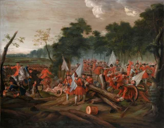 A malplaquet-i csata, 1709. szeptember 11., 1713 körül.