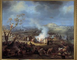 Bivouac de Napoleon I. az austerlitzi csata előestéjén, 1805. december 1-jén. Louis Francois Lejeune (1775-1848) festménye