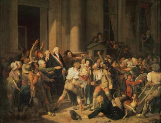 Monsieur Defontenay, Rouen polgármesterének bátorsági aktusa, 1792. augusztus 29. (olaj, vászon)