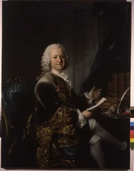 Louis Phelypeaux, Saint Florentin grófja, La Vrilliere márki és herceg (1705-1777), francia államférfi portréja