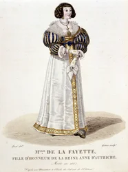 Marie-Madeleine (Marie Madeleine) Pioche de La Vergne, Lafayette grófnője (Madame de la Fayette) (1634-1693), Anna osztrák királynő tiszteletbeli lánya. A „Híres nők francia galériájában””