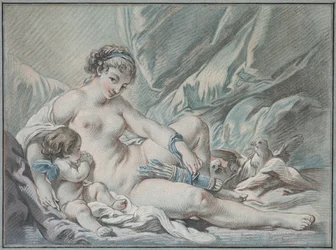 A szerelem arra kéri Vénuszt, hogy adja vissza neki fegyvereit, 1768.