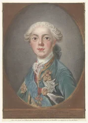 A francia Louis Stanislas Xavier portréja Louis-Stanislas-Xavier francia, Provence grófja (cím a tárgyon)