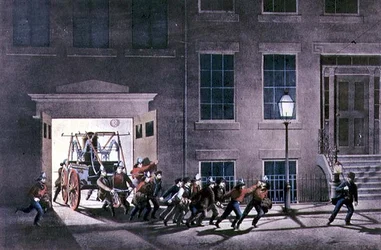 The Night Alarm, kiadó: Currier and Ives, New York