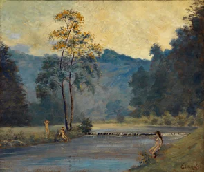 Három lány és a folyó, 1907.