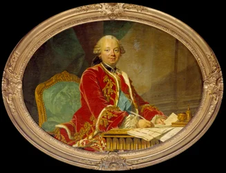 Etienne Francois, Choiseul Stainville herceg (1719-1785) miniszter portréja. Louis Michel Van Loo (1707-1771)