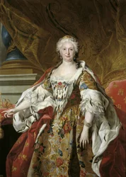 Spanyol: Isabel Farnesio, reina de España Isabel de Farnesio királyné hivatalos portréja