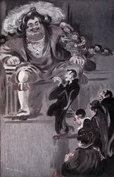 Gargantua - Rabelais "Gargantua"-jában, ill. szerző: Louis Morin, szerk. Laurens, Párizs