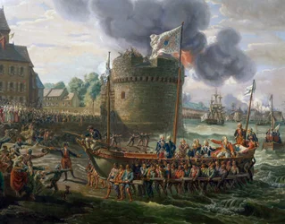 XVI. Lajos meglátogatta Cherbourg kikötőjét június 23-án