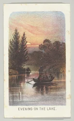 Este a tavon, a Views in Central Park, New York, 1864, 3. rész sorozatból.