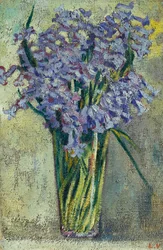 Üvegváza virágokkal, 1910 körül (olaj, vászon)