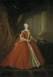 Maria Amalia szász hercegnő portréja 17241760 lengyel jelmezben, 1738