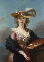 Önarckép szalmakalapban, 1782.