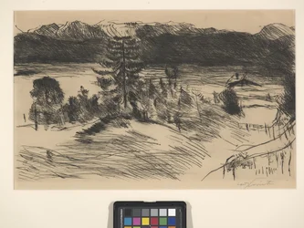 Nagy Walchenzee (rézkarc és szárazhús)