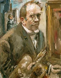 Automatikus portré - Önarckép - Peinture de Lovis Corinth (1858-1925) - 1924 - Olaj, vászon - 100x80 - (c) Modern Művészetek Múzeuma, New York