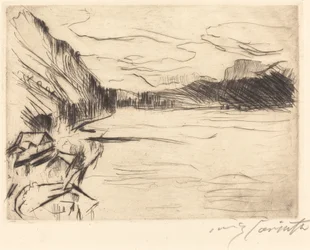 Am Walchensee a Walchen-tónál, 1923.