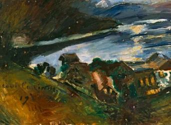 A Walchensee holdfényben