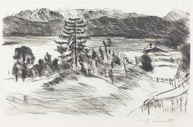 Nagy Walchensee-táj Nagy Walchensee-táj, 1923.