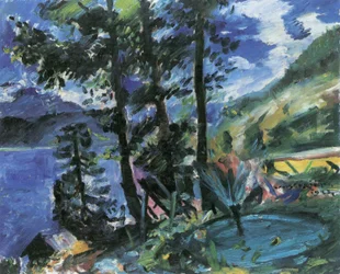 Walchensee szökőkúttal
