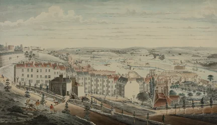 Granby Hill, Clifton, nyugatról (akvarell, papír)