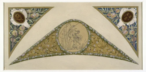 A párizsi városháza fesztivállépcsőjének vázlata: 1888-1898 körül (olaj): Skorpió, 1888-1898 körül (olaj)