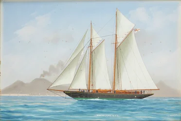 Magdalene R.Y.S Nápoly mellett (gouache)