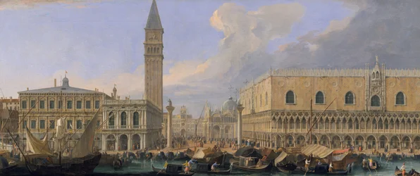 A Molo, Velence, a Bacino di San Marco-ból, 1709 körül