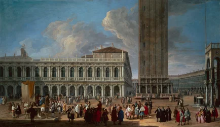 A Piazzetta és a Piazza San Marco, Velence (olaj, vászon)