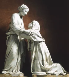 Olaszország, Pistoia, San Giovanni Fuor Civitas templom, Luca della Robbia látogatása (kb. 1400-1482)